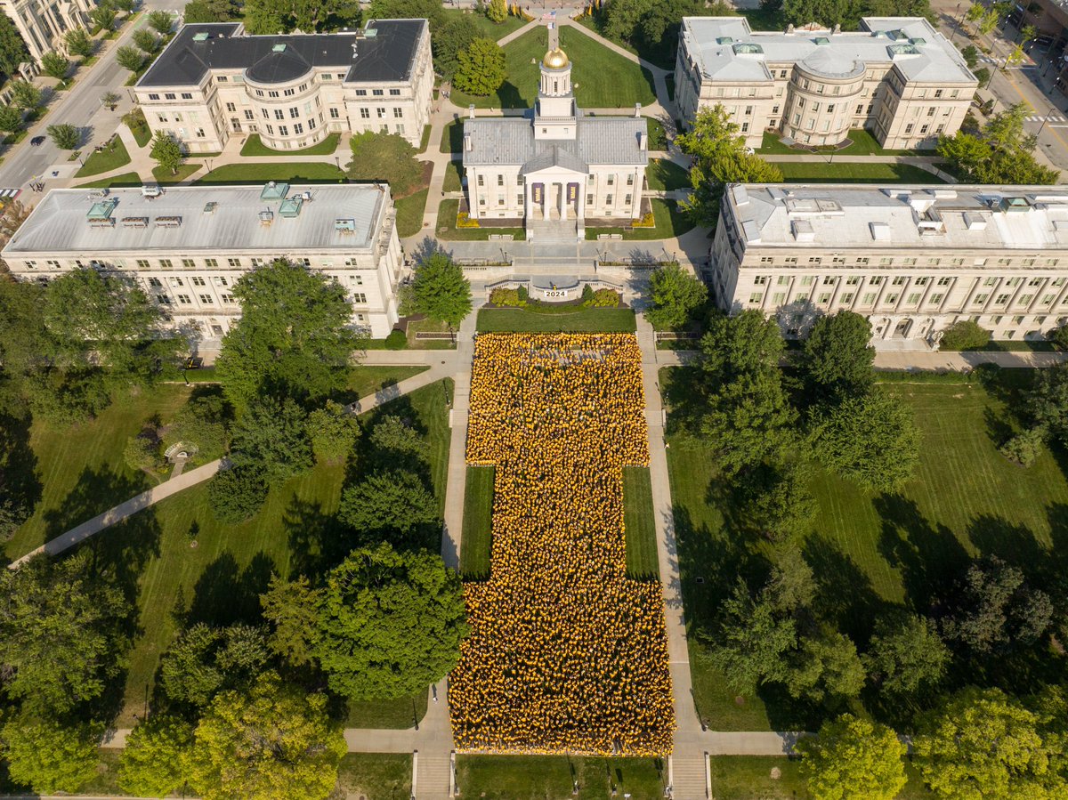 uiowa's tweet photo. The start of something great. Welcome home to our newest Hawkeyes! 🖤💛 https://t.co/gEpCzGMKF0