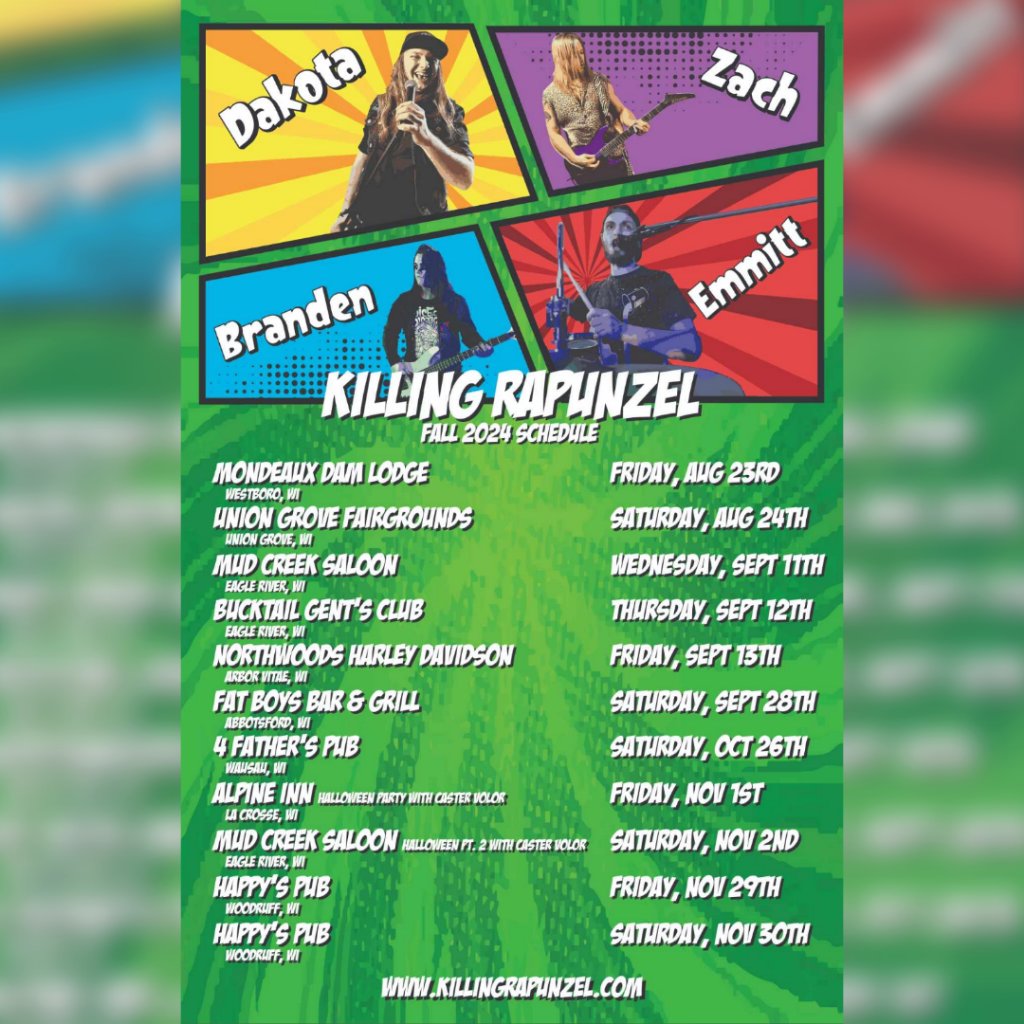 KillingRapunzel's tweet photo. Got some fall dates coming up, where will we see you at⁉️ https://t.co/VjLtg4rGAS