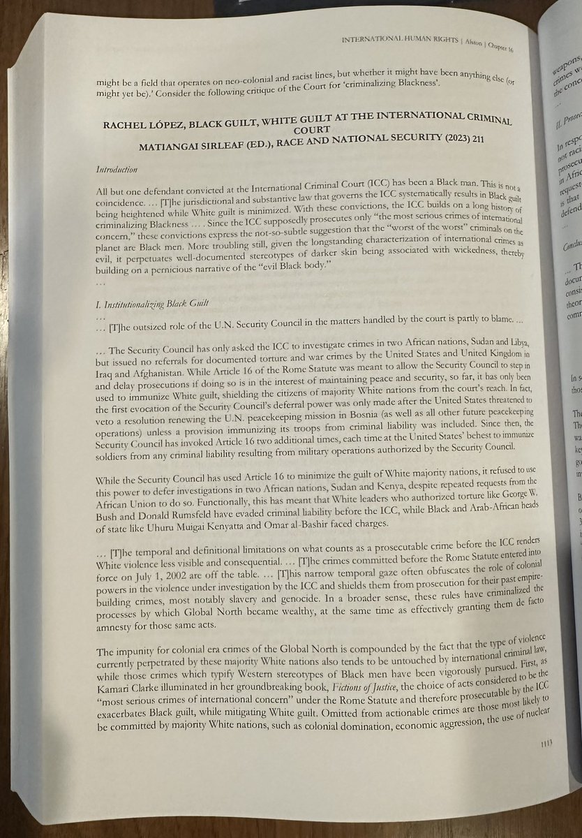 Rachel_E_Lopez's tweet photo. Was updating my syllabus for my human rights course w/ the latest edition of @PhilipGAlston’s great textbook, which @kengle4 assigned me when I was her student in law school and guess what I found.

If my former self could see me now 🥹

Also Alston’s textbook is now open access! https://t.co/dOQc4GHK4X