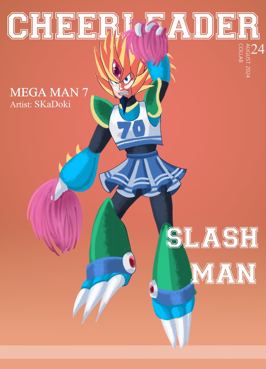 SKaDoki02's tweet photo. BG by LessGalaXy 

#megamancheerleader #mmcheerleadercollab #megaman7 #megaman #rockman #slashman https://t.co/9VZ9kXr6qB