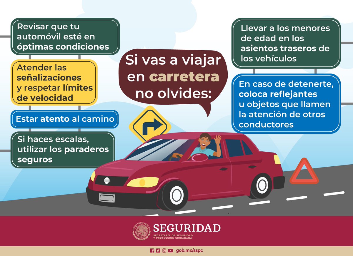 rosaicela_'s tweet photo. Antes de viajar en carretera revisa tu automóvil para disminuir riesgos en el traslado. https://t.co/D7hQBUfv2r