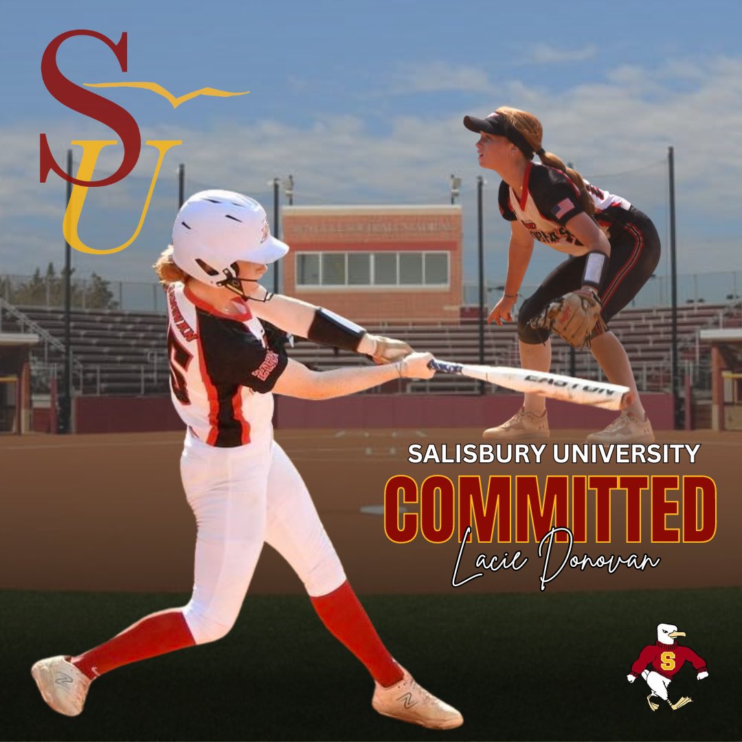 Congratulations to our 2025 MIF <a href="/LacieDonovan7/">Lacie Donovan 2025</a>, who has committed to continue her academic and athletic career at Salisbury University!!
We are so proud of you and can’t wait to see what you do at the next level!! 
GO GULLS!! <a href="/SalisburySB/">Salisbury Softball</a>