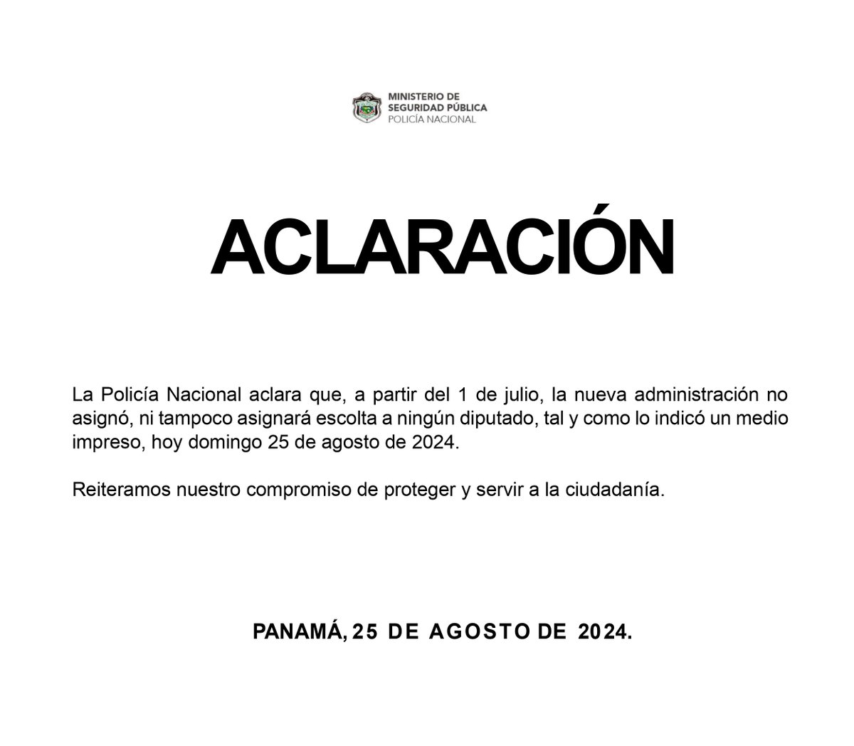 Policía Nacional tweet media