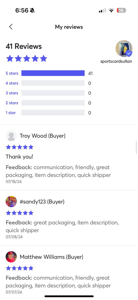 Over 40 ⭐️⭐️⭐️⭐️⭐️ Reviews on my Mercari Page come get a deal on some sports or Pokémon Cards! 

mercari.com/u/sportscardsu…

#panini #sportscards #sportscardsforsale #prizm #hobby #optic #cards #sell #whodoyoucollect #rookie #Collectible #collect #Pokemon #football #basketball