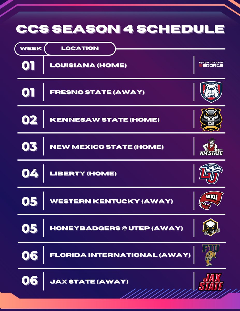 LATech Rocket League will be participating in the Collegiate Conference Series!

A big thanks for <a href="/CollegiateCCS/">Collegiate Conference Series</a> for this letting us participate.

Let’s Go Dawgs! 🦴🦴🦴🦴
