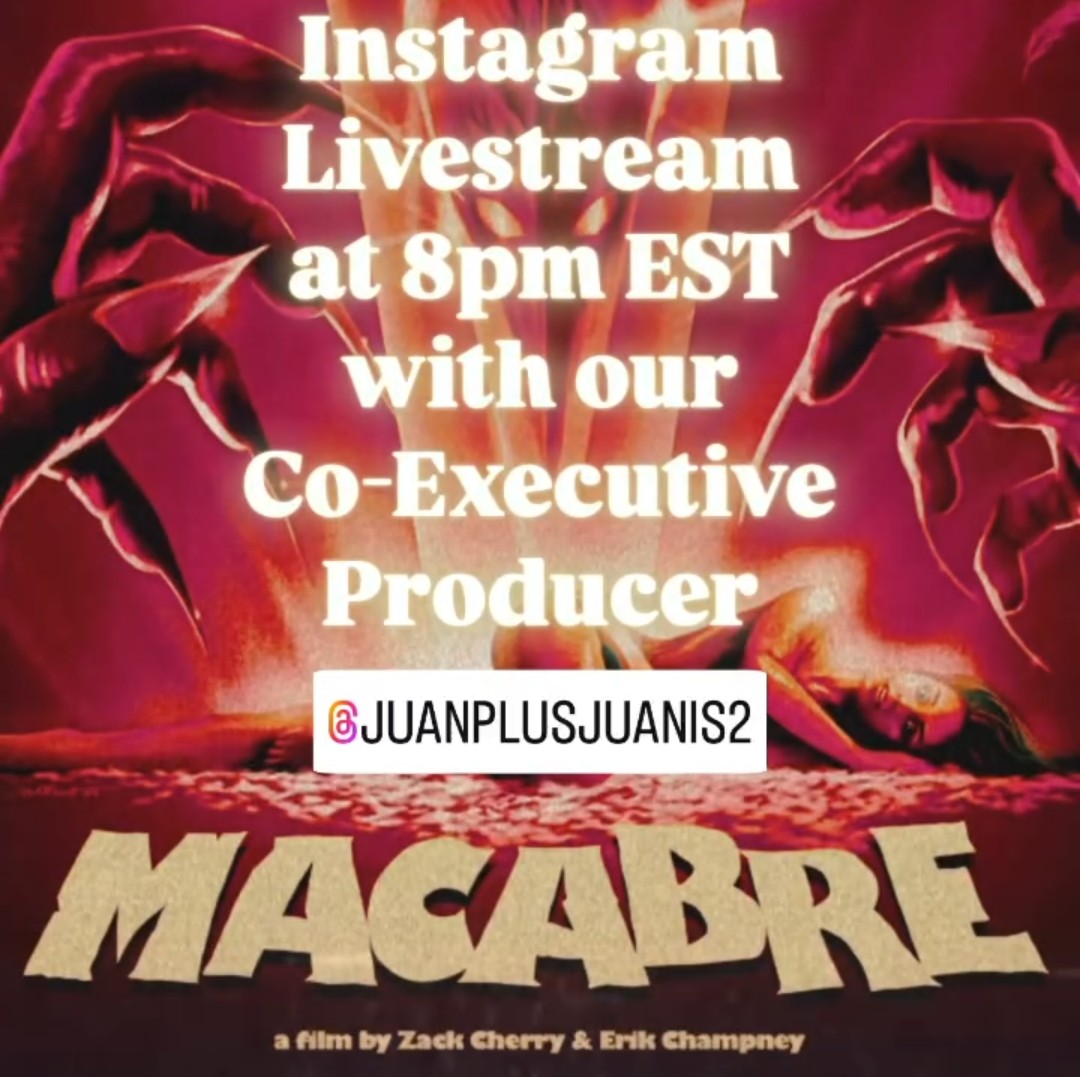 josephdwatson's tweet photo. Instagram livestream tonight at 8pm for #horror/#slasher #shortfilm project @macabrethemovie! Now funding on #Kickstarter through Sept. 5th.
Questions & comments are welcome!
Kickstarter:
https://t.co/2I2e2QliHW
#Film #Films #Movie #Movies #GialloFilm #GialloFilms #HorrorFilm https://t.co/YtbVYswoQp
