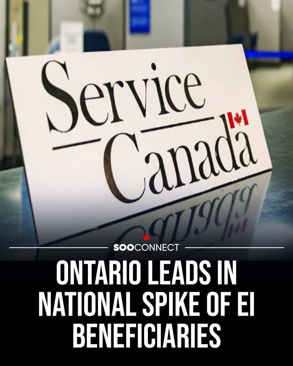 sooconnect's tweet photo. A recent report from Statistics Canada reveals a significant rise in the number of Canadians receiving Employment Insurance (EI) benefits, reflecting increasing concerns about the job market.
#sooconnect #saulstemarie #thesoo #saultlife
#EmploymentInsurance #CanadaEconomy https://t.co/PCkEDWMnxZ