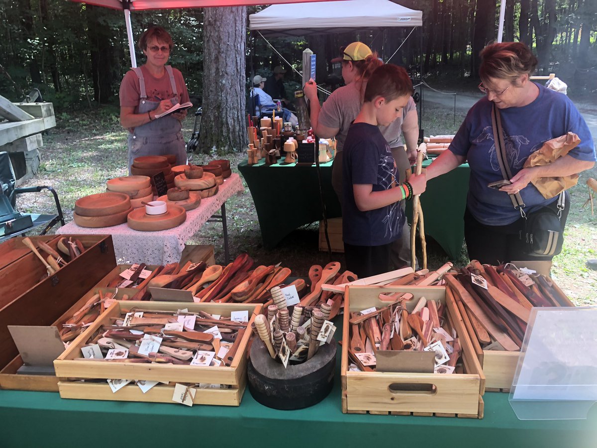 Had a belated get away with my wife <a href="/julia_teeter/">JewlzArtCreations 🎨 🖼</a> visited Hartwick Pines and happened across the blacksmith festival. #yesmichigan