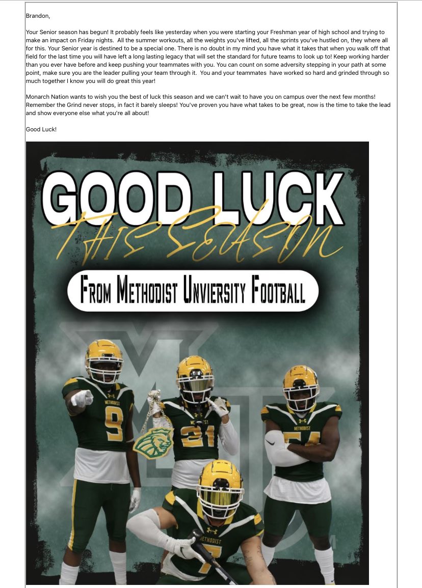 brandon wiggins 0️⃣ (@brandoncwiggins) on Twitter photo thank you <a href="/Methodist_FB/">Methodist University FB</a> and <a href="/Njonesss16/">Coach Jones</a> for wishing me good luck in the season can’t wait to visit in October! <a href="/CoachJakeOwens9/">Jake Owens</a> <a href="/K_Davis01/">Coach Davis</a> <a href="/rockout_dee/">Dee Parker</a> <a href="/Christianburt_/">Christian Burt</a> thank you <a href="/Methodist_FB/">Methodist University FB</a> and <a href="/Njonesss16/">Coach Jones</a> for wishing me good luck in the season can’t wait to visit in October! <a href="/CoachJakeOwens9/">Jake Owens</a> <a href="/K_Davis01/">Coach Davis</a> <a href="/rockout_dee/">Dee Parker</a> <a href="/Christianburt_/">Christian Burt</a>