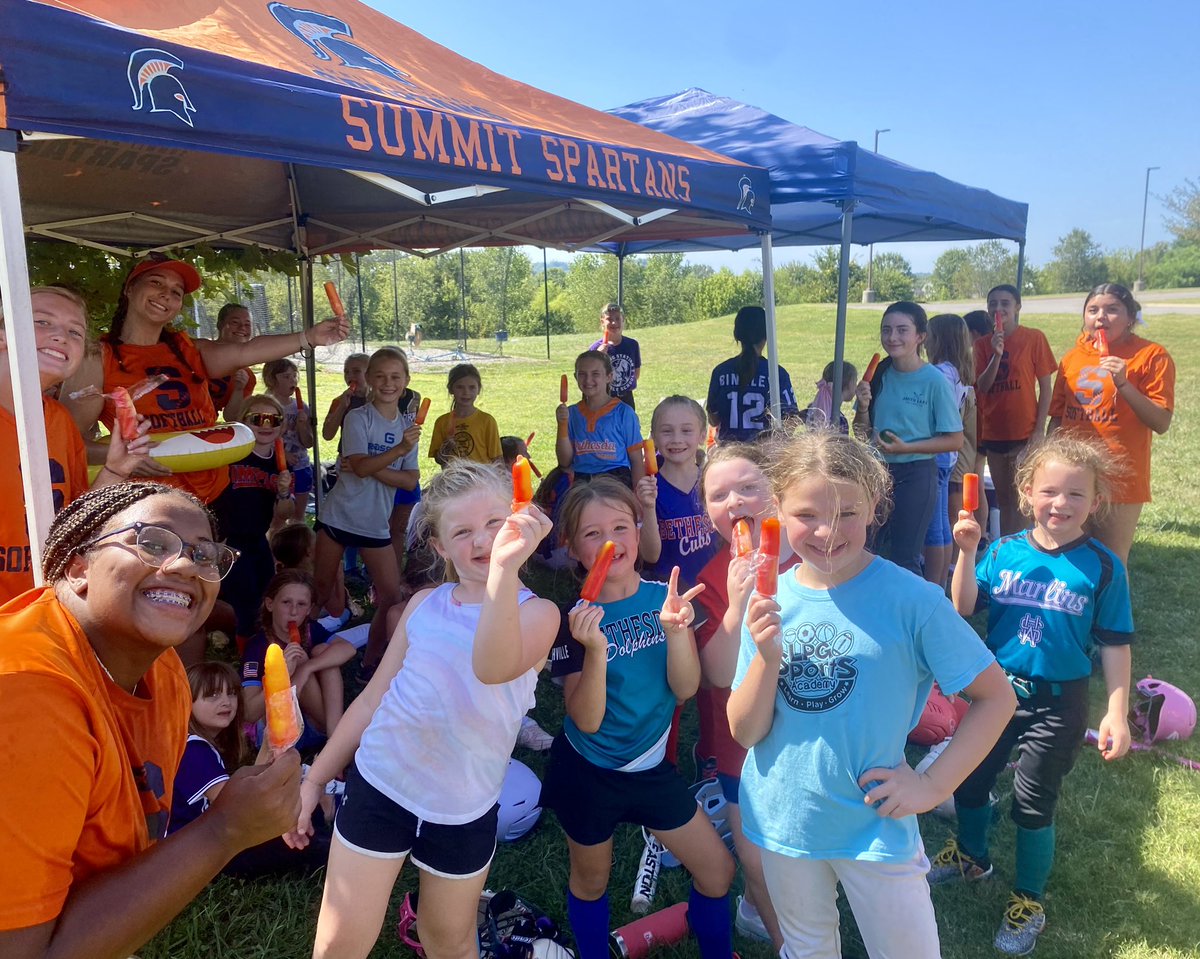 Summit Softball (@wcsshssb) on Twitter photo What a joy it was to share our love of the game with the next generation of softball players! These girls worked so hard today in the heat! Popsicles, water balloons and sprinklers kept us cool! <a href="/wcsSHSAthletics/">Summit Spartans Athletics (TN)</a> What a joy it was to share our love of the game with the next generation of softball players! These girls worked so hard today in the heat! Popsicles, water balloons and sprinklers kept us cool! <a href="/wcsSHSAthletics/">Summit Spartans Athletics (TN)</a>