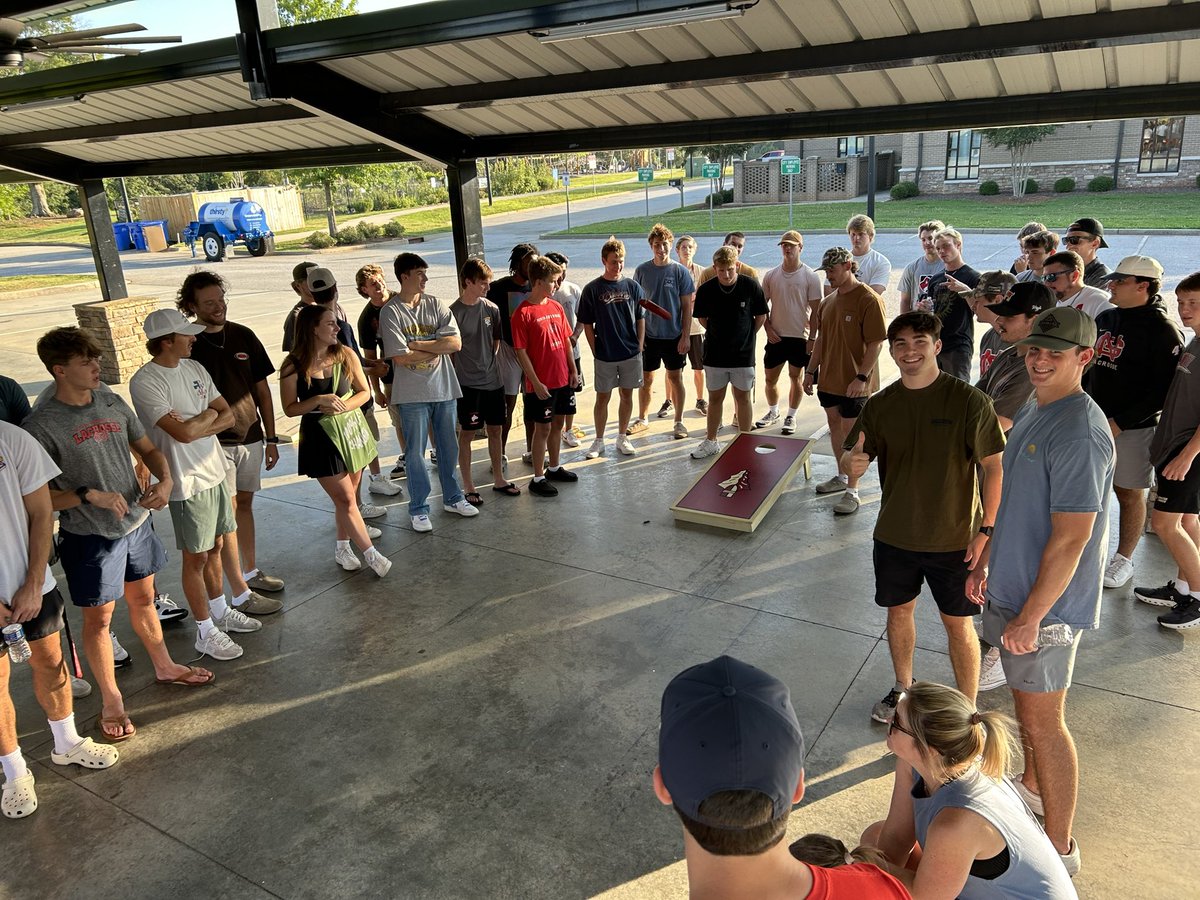1st Annual Cornhole Tournament / Welcome Back Dinner was a success.  S/O to Freshman #49 Jordan Fanzo and Junior #57 Caden Castle for the crown!

Let’s set the foundation this week!  #RFT #Together