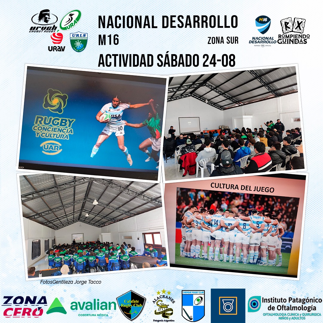 TORNEO NACIONAL DE DESARROLLO M16 SUR 

El sábado en las instalaciones de Bigornia Club, Eliseo Pérez (UAR) brindó una capacitación para los jugadores y staff presentes en el torneo.

Fotos Gentileza Jorge Tacco