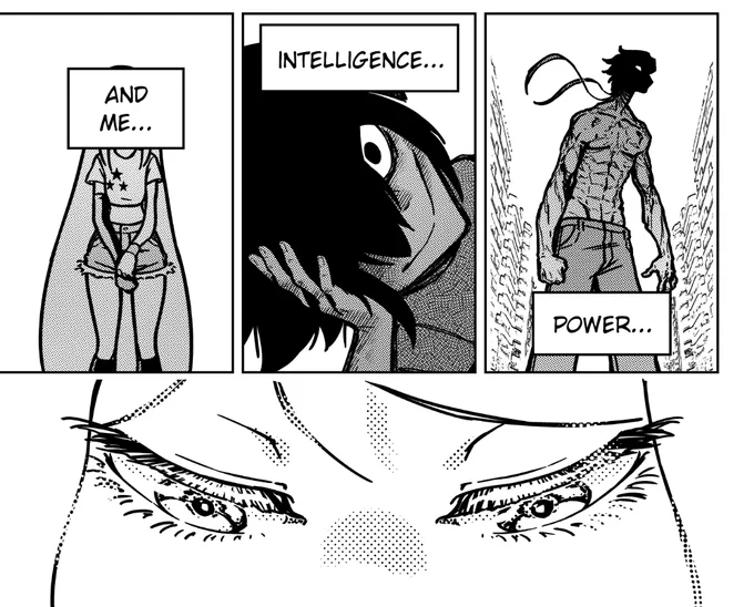 so I remade the slash art in the middle, but that naomi close up in the bottom will probably always be my favorite drawing in the chapter

I just didn't expect it to be that pretty when I was making it, I'm very happy with the result 😊 