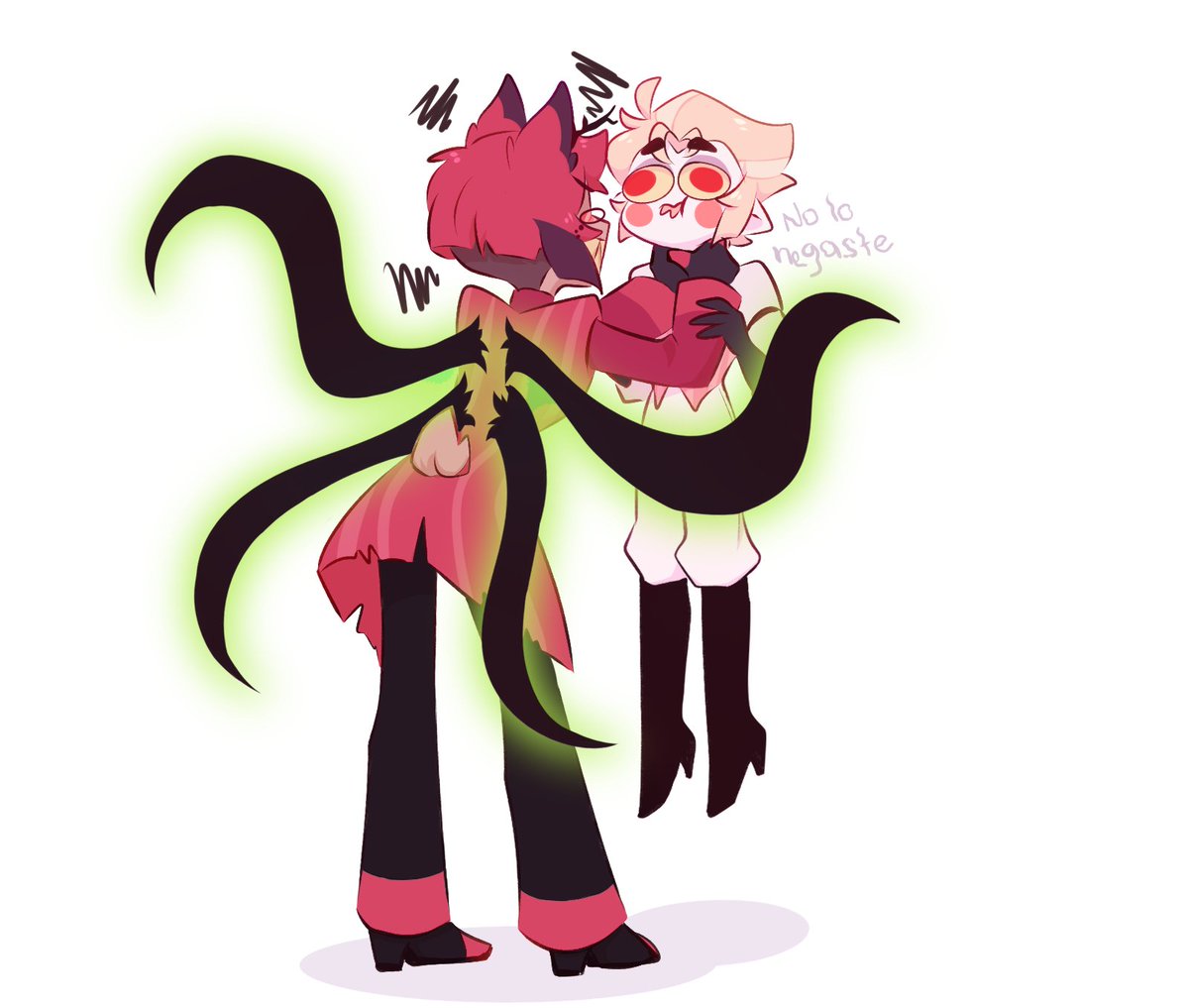 blublu_awo123's tweet photo. Que manera tan rara de coquetear 🤔

#HazbinHotel #radioapple #alastorxlucifer #LuciferMorningstar #alastorhazbin https://t.co/OqFuYZSXz9