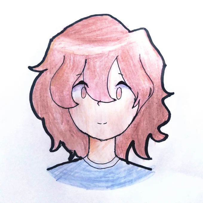 Mi hermana me hizo un retrato.  