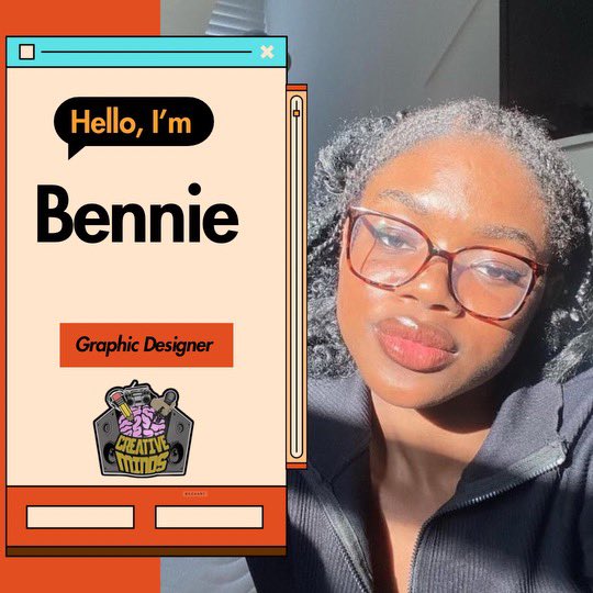 Introducing Bennie !✨Our Graphic Designer! She is a Sophomore with a major in Psychology and a minor in Graphic Design. 

One Fun Fact about her is that she likes to do ceramics!