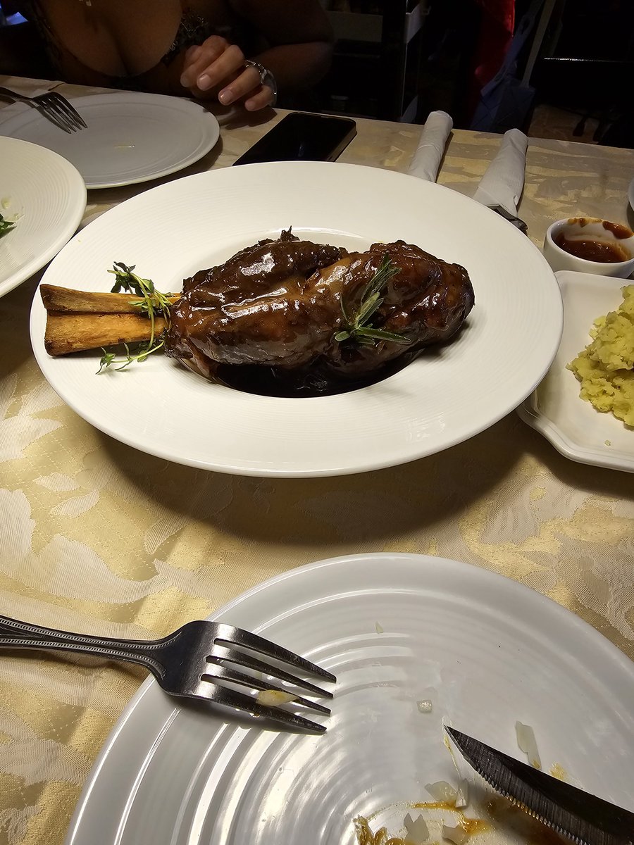 paddyolusty's tweet image. Lamb shank @ Viking, #Rawai beach