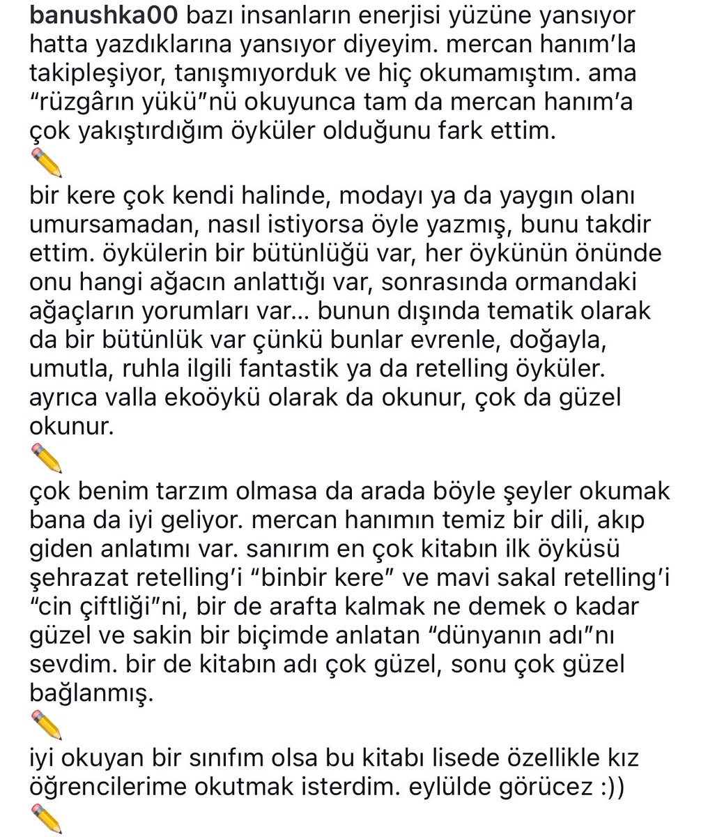 Yorumları benim için çok çok değerli olan Banu Hanım Rüzgârın Yükü’nü okuyup değerlendirmiş✨🙏🥹 Çok teşekkür ederim ☺️ <a href="/yelkovansizsaat/">banushka</a> 
goodreads.com/review/show/67…