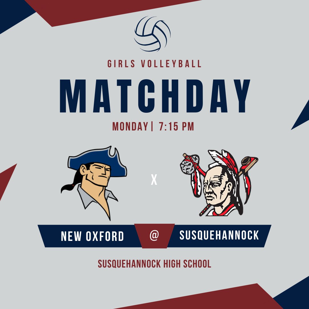 NewOx_Athletics's tweet photo. 🚨Match Day🚨
🏐 Girls Volleyball
🆚 Susquehannock
🏟️ Susquehannock High School
⏰ 7:15 PM
#GoOX https://t.co/Y8ApMLrolR