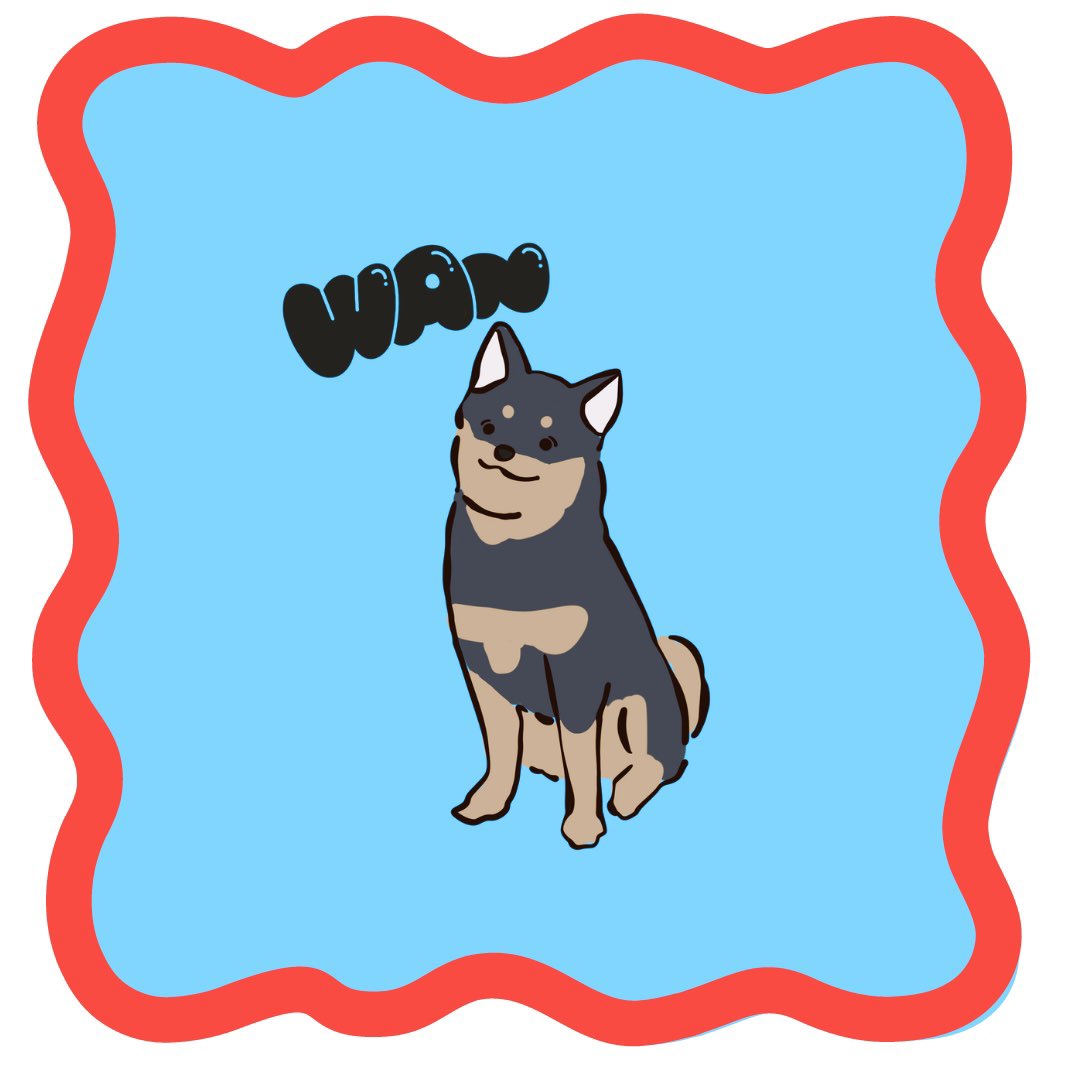 黒柴くん🐕
#動物イラスト
#イラスト