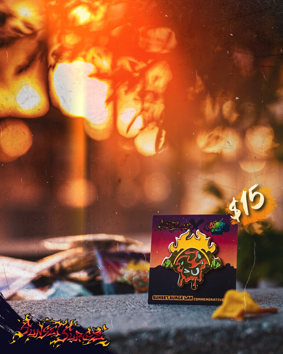 Pepe_Pep_P's tweet photo. For those attending Riptide 2024!!! 👀

I have spare @Sunset_Surge pins that I can hand out in-person for sale! Anyone interested can dm me on Twitter or on Discord: pepe.dcp

- Bonus Free Sunset Surge Sticker!

**Limited Stock**

Produced by @TORIPNG 🔥 https://t.co/zAv4rtrjaQ