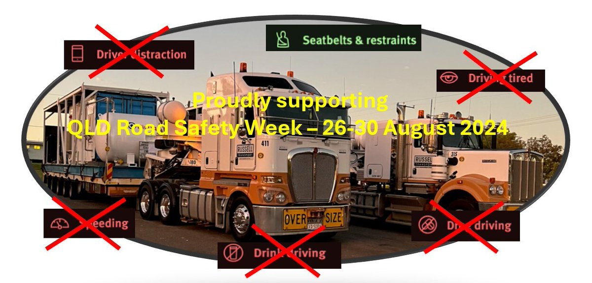 RussellTrans's tweet image. Russell Transport supports the initiatives and awareness that is generated through QLD Road Safety Week: 26 - 30 Aug. We seek to do our part in maintaining and supporting safe road behaviours.
streetsmarts.initiatives.qld.gov.au/queensland-roa…