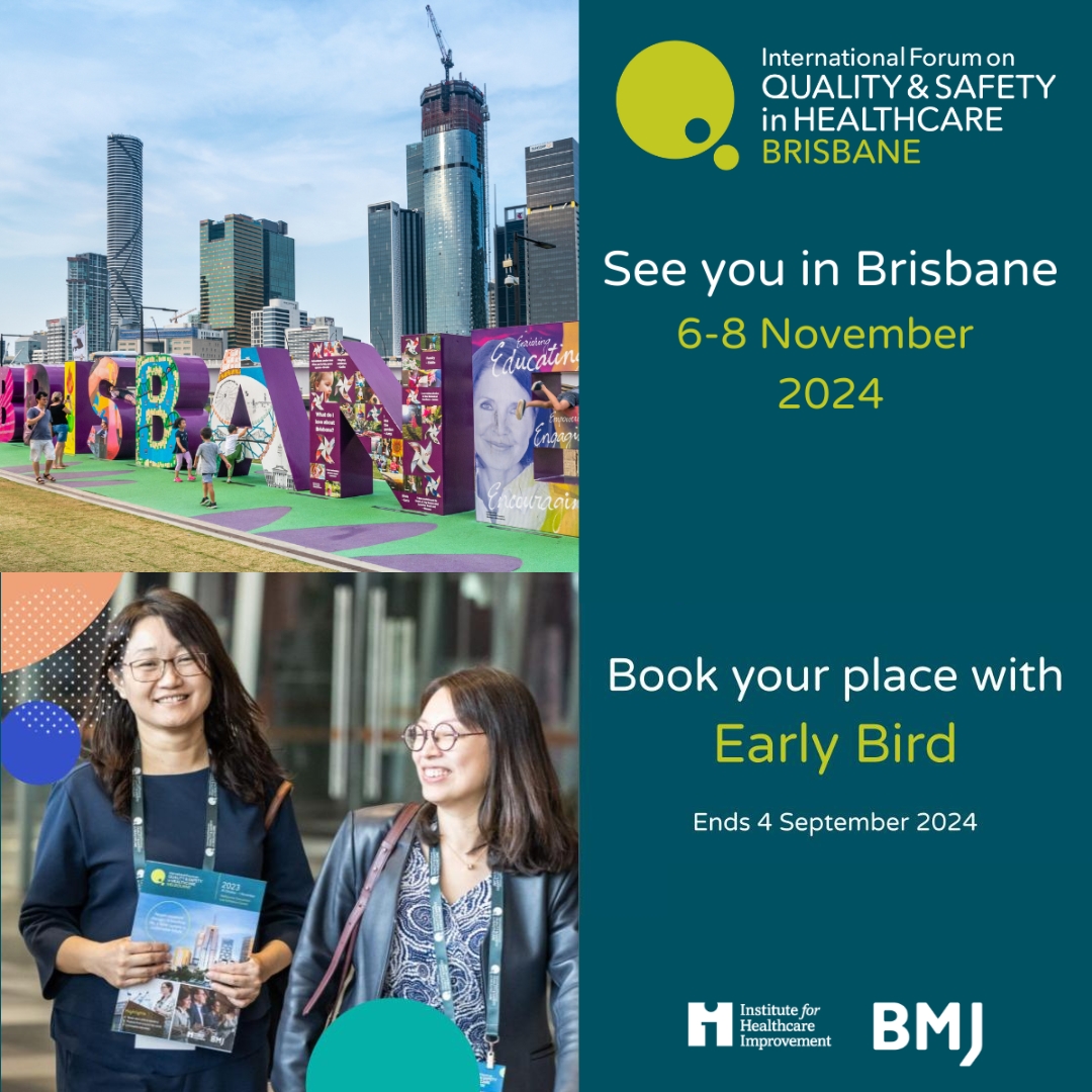 🌏 Thrilled to stand alongside global leaders in healthcare at #Quality2024 #Brisbane! Mark your calendars for Nov 6-8 and let’s shape the future of care together.
 
Register here: bit.ly/42zGMGy
