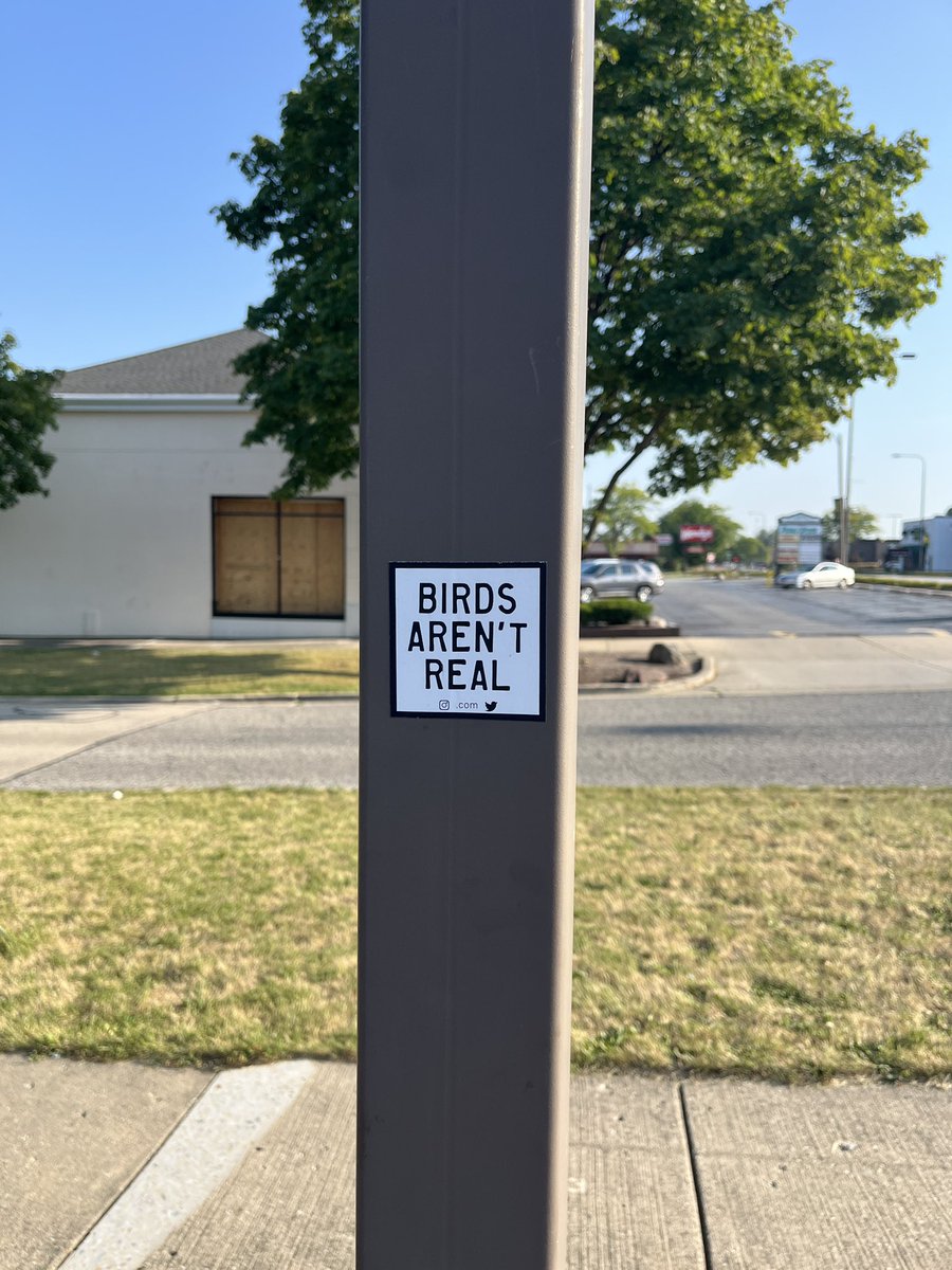 Spotted on a #Palatine light post this evening. 😳😂