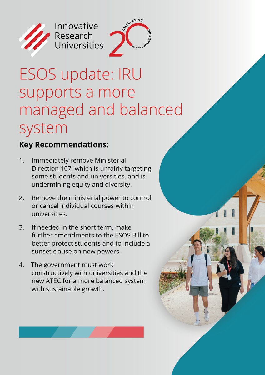 IRU Executive Director Paul Harris appeared at the Senate committee hearing into the ESOS Amendment (Quality and Integrity) Bill 2024 this morning. 
Read his full opening statement to the committee here: iru.edu.au/policy_submiss…