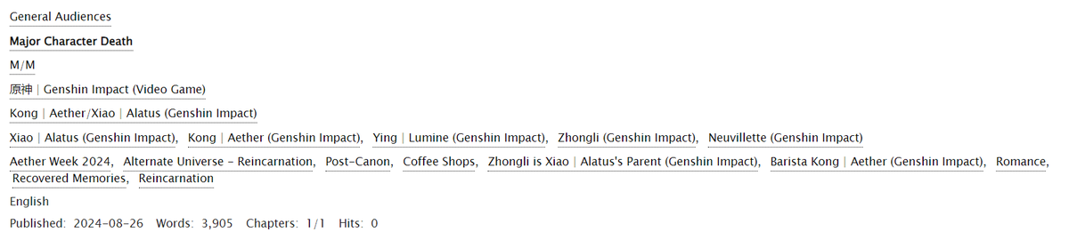 Zeleros71324's tweet image. my day 6 one shot for #aether_week2024 is finally finished!!!

here&apos;s something that perhaps some of you may have been waiting for, my #XiaoAether reincarnation fic

link in description