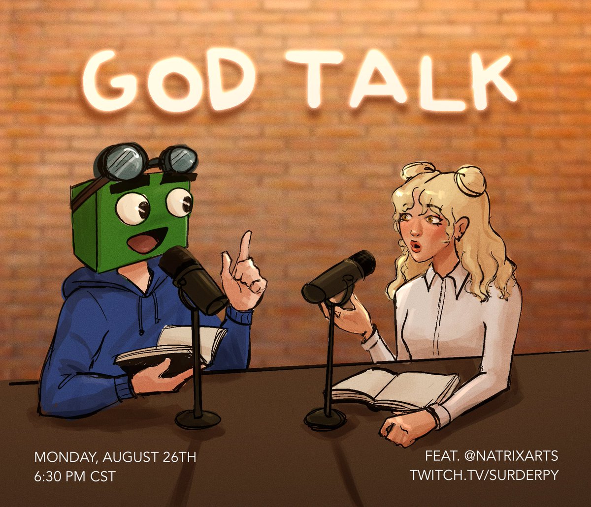 natrixarts's tweet photo. 🗣️TOMORROW🗣️

I will be joining @SurDerpy on his stream to talk about faith!! Hope to see you there!!

6:30 PM at https://t.co/ihBGyUSmok https://t.co/l3kMAy8UgR