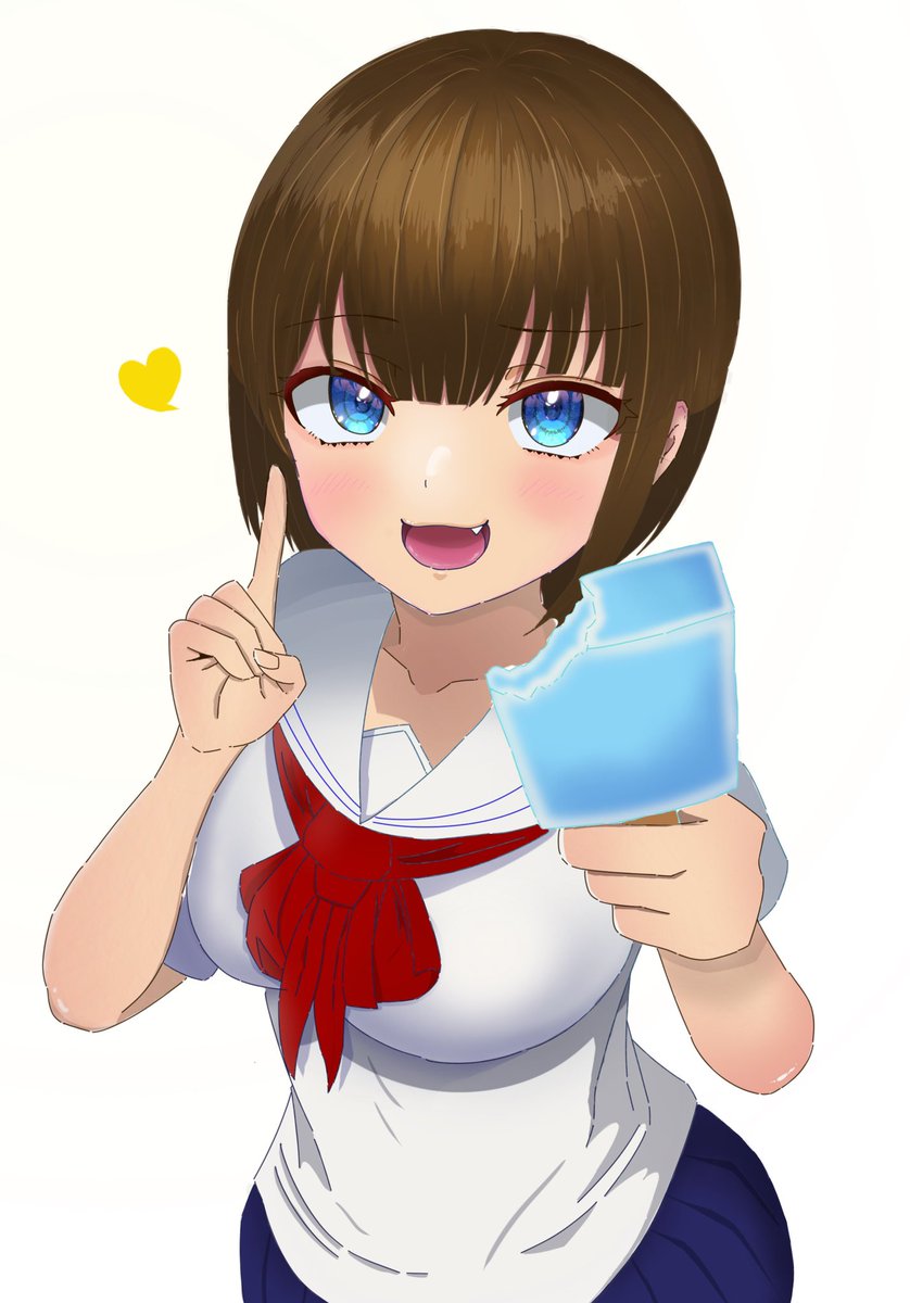 一口だけですよー？
#絵描きさんと繋がりたい  #イラスト