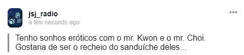 jsj_radio's tweet photo. NÃO EXISTE SANDUÍCHE, DEUS DO CÉU. Esqueçam esse casal, é improvável e eu odeio o Mr. Choi. 🤮 #jsj18 https://t.co/GtNlH4yOv1