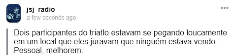 jsj_radio's tweet photo. Minha nossa! Genteee, cuidado onde vocês se pegam, viu? Toda semana tem relato dessas coisas… https://t.co/pu0XkZeF7N