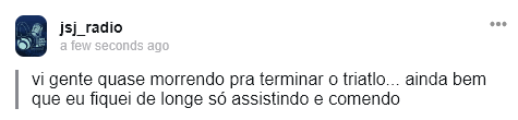jsj_radio's tweet photo. Vou me abster e fingir que não fui uma dessas pessoas que quase morreu para terminar o percurso… https://t.co/3scgYo0RTC