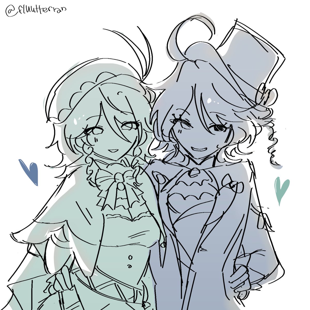 fluutterian's tweet image. eat up my little birdies #furiven #venti #furina