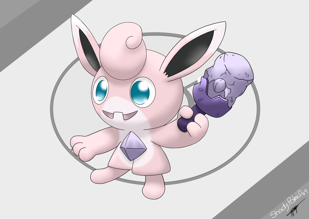 SkyPage16's tweet photo. A Random Number Generator Chooses My Fusions: Tinkatink x Wigglytuff #pokemon #pokemonart #fakemon #pokemonfusion #art #shadzpokeart #pokemonfanart #pokemonfan #tinkatink #tinkatinkfusion #wigglytuff #wigglytufffusion #pokemondrawing #pokemonartist #digitalart #rng #randomnumbers https://t.co/Tcb6lMNx9Z
