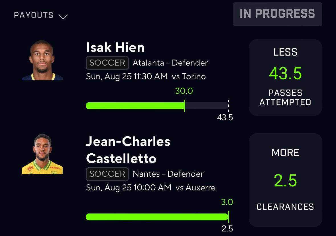 BagChaser274's tweet photo. Cash these 2 with the soccer 🐐 @menobets , like this up if you want slips for tomorrow!🙏⚽️☘️

#prizepicks #GambingTwitter https://t.co/Mamaj0HydV