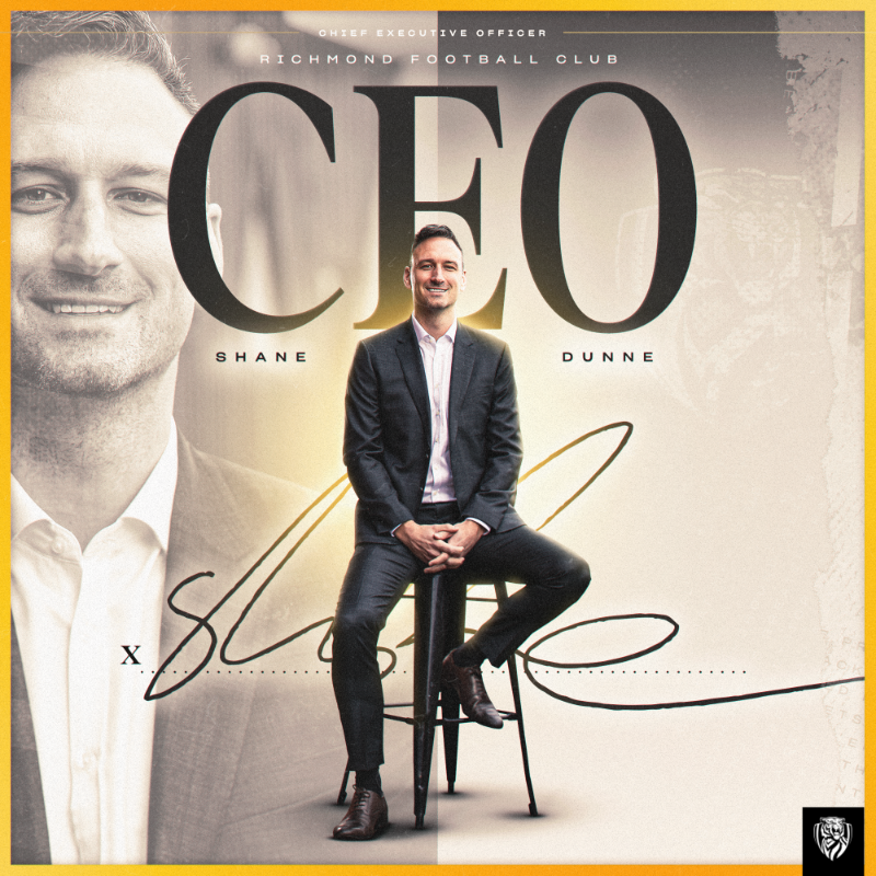 Richmond_FC's tweet photo. The Club is pleased to announce that Shane Dunne has been appointed as the new Chief Executive Officer, effective immediately.