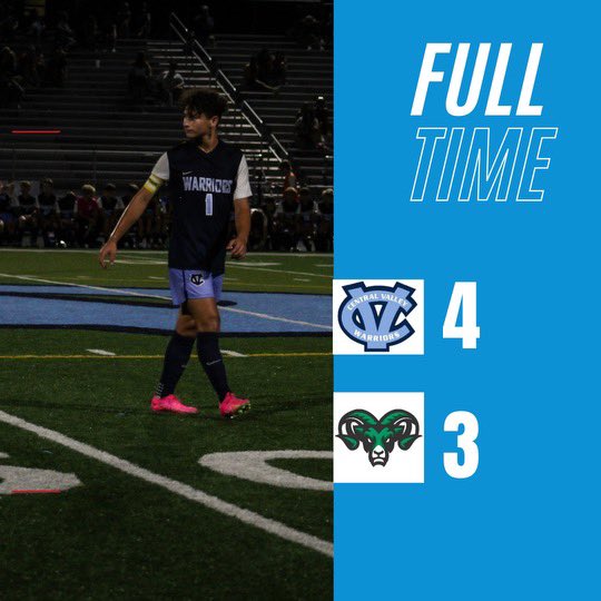 cvsdsoccer's tweet photo. Warriors win another thriller against AAAA side Pine Richland! CV improves to 2-0 after a great weekend at the JRK Memorial Tournament!
@cdevincentis24 : ⚽️⚽️ &amp; 1 assist
Owen Shearer: ⚽️ and 1 assist
@dobronzJt: ⚽️

@TribLiveHSSN @pghsoccernow
@PittsburghPG @JohnKrysinsky https://t.co/6hm6fU6QVt