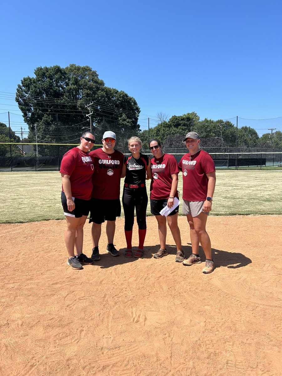 I had the best time at the Guilford softball camp this weekend. I learned some great things that I can take with me and also had lots of fun. Can’t wait for the next one. Thank you <a href="/Coach_Charissa/">Charissa Duncan</a>.
 <a href="/goop365/">Chris Margoupis</a> <a href="/joewhit77649469/">Carolina Cyclones Showcase (18u)-Joe White</a> <a href="/cyclones2627/">CarolinaCyclones2627</a> <a href="/GuilfordSB/">Guilford College Softball</a> <a href="/todell04/">Tyler O'Dell</a>