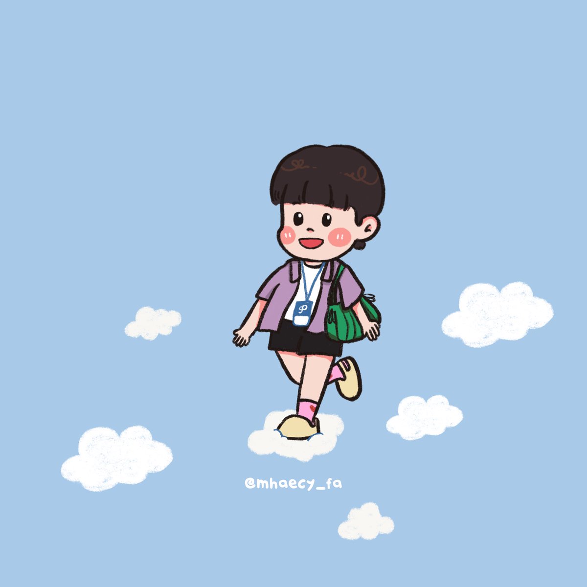 mhaecy_fa's tweet photo. ❌ Walking in the clouds ☁️
✅ Walking using the gift of your crush 👟

 #TheTraineeSeriesEP9
#OffGunfanart #ออฟกัน https://t.co/wr3d4Ro8Gy