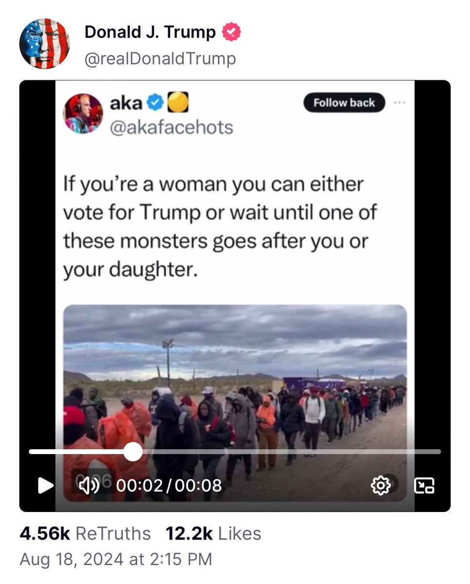 Donald Trump thinks white women should like him bc he keeps black and brown people out of the suburbs.