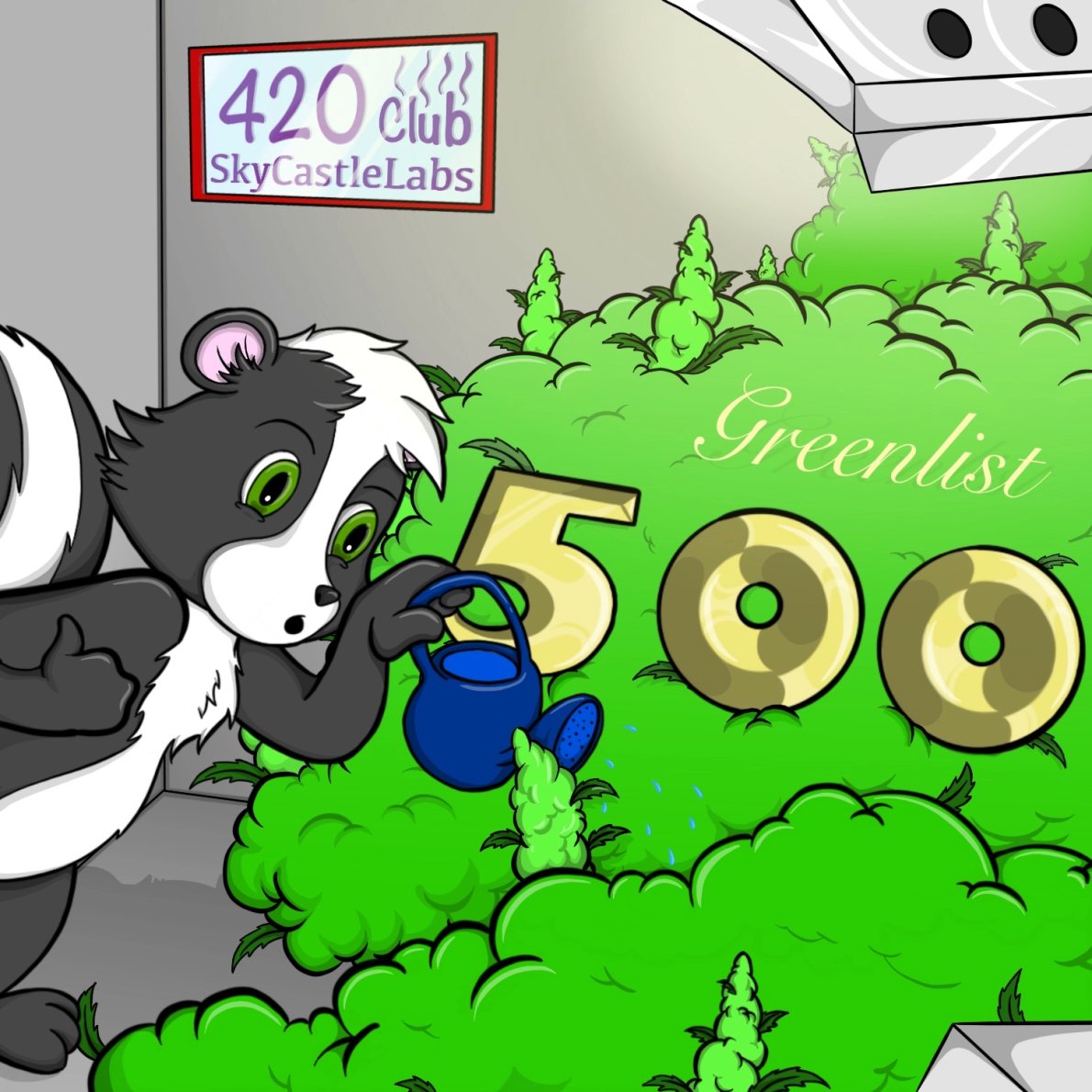500 Degens Have Secured Their Green List Spot In
@420ClubNFT❎ GEN 1 MINT (4/20/25) The List Only Grows By The Day.  

We're celebrating the moment by giving away a FREE MINT to @solanaskunks 🦨

Like, Retweet, Comment 👇 (24hrs) ⏰