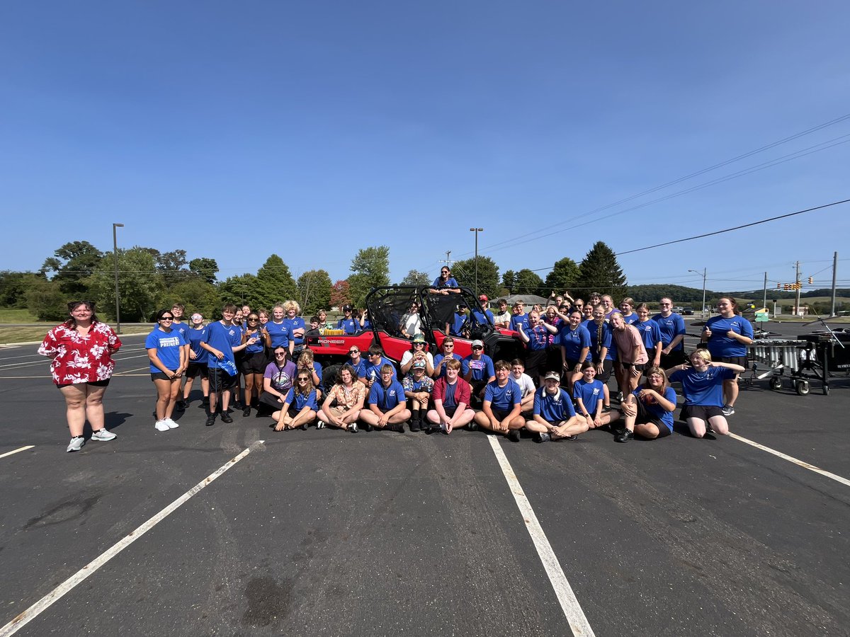 The LV Band Program would like to extend a HUGE thank you to the Hinderer Motor Co. for their unwavering support of our program!

The 6-seat Pioneer will be an incredible asset to our program this season, greatly assisting us during rehearsals, Football Friday nights, and AE’s!