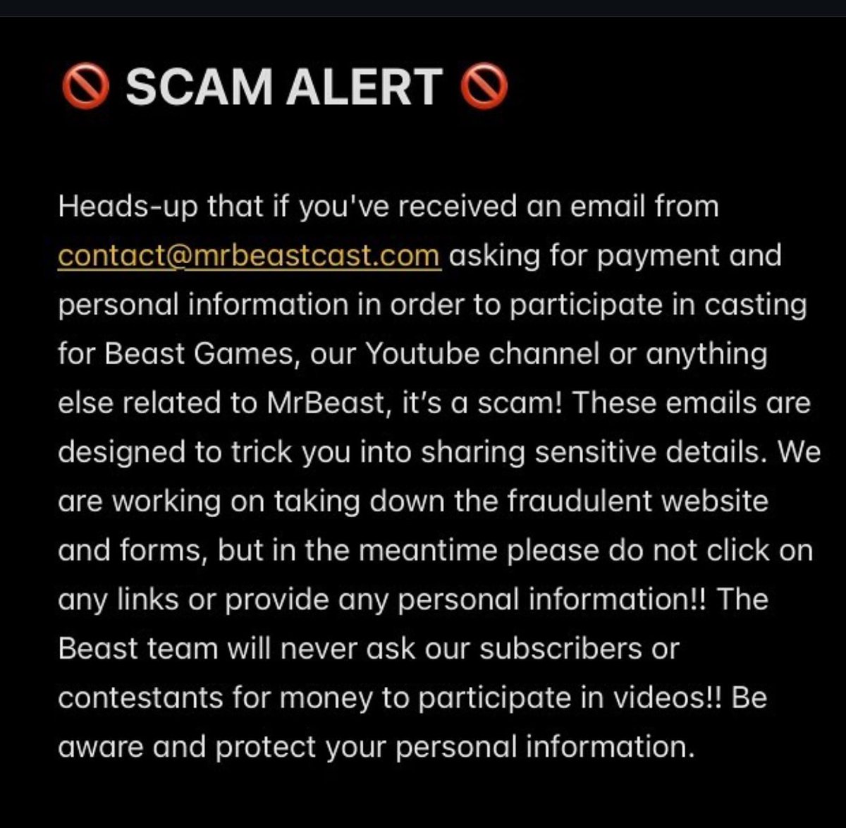 TheShawnHendrix's tweet photo. Please share don’t get scammed. We will never ask for money to compete in a video. https://t.co/5iG6vo5ZTk