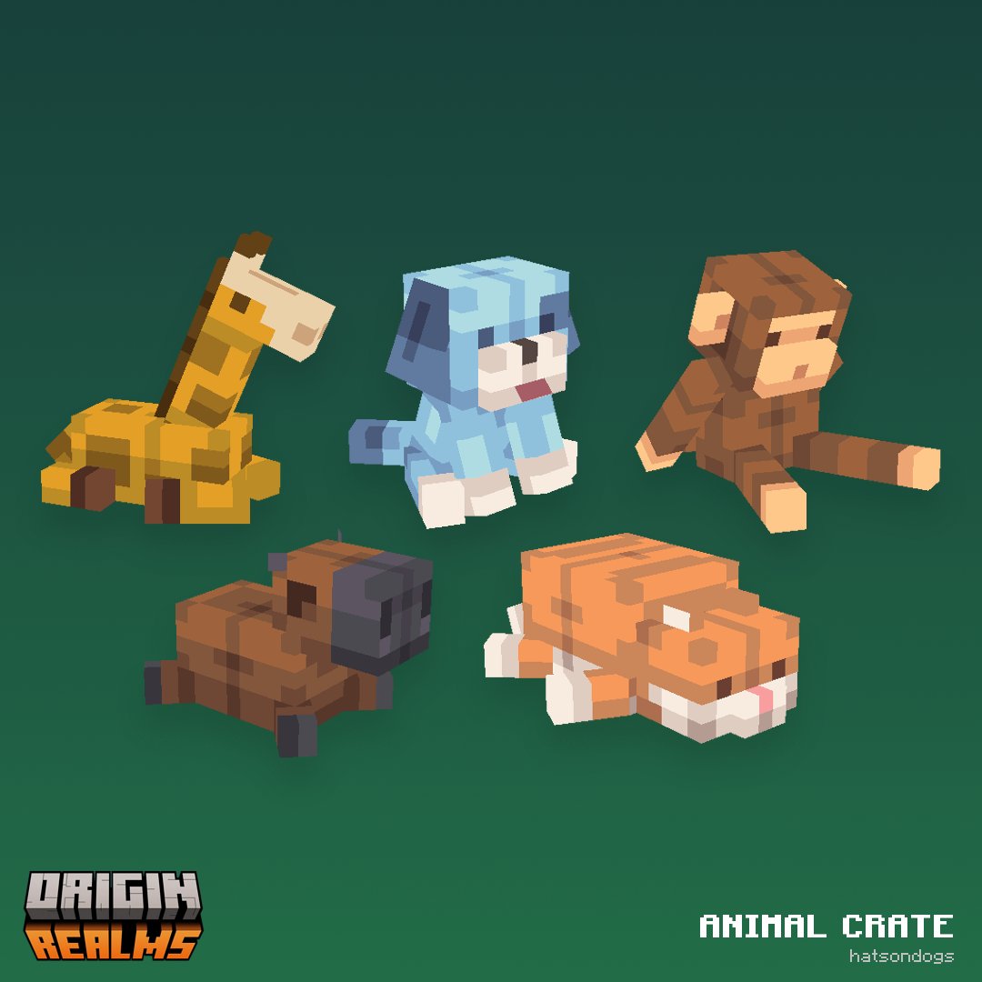 hatsondogs_'s tweet photo. I was approached to make some assets for the @OriginRealms crate overhaul a while back; here are a few from the animal crate I worked on!
#minecraft #originrealms https://t.co/0eMaKDenek