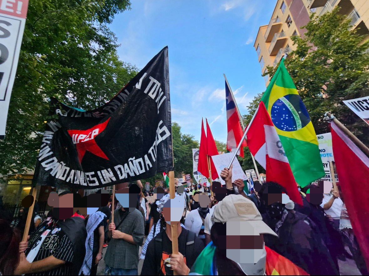 BLFChicago's tweet photo. 1/2🔻 This week Boriken Liberation Front along with Diaspora Pa'lante Collective and Unidos Por El Pueblo participated in a Latin American Front Against Imperialism.
We stood together to call attention to the imperialism that devastates our homelands and to draw the - https://t.co/3mZrdOqPVu
