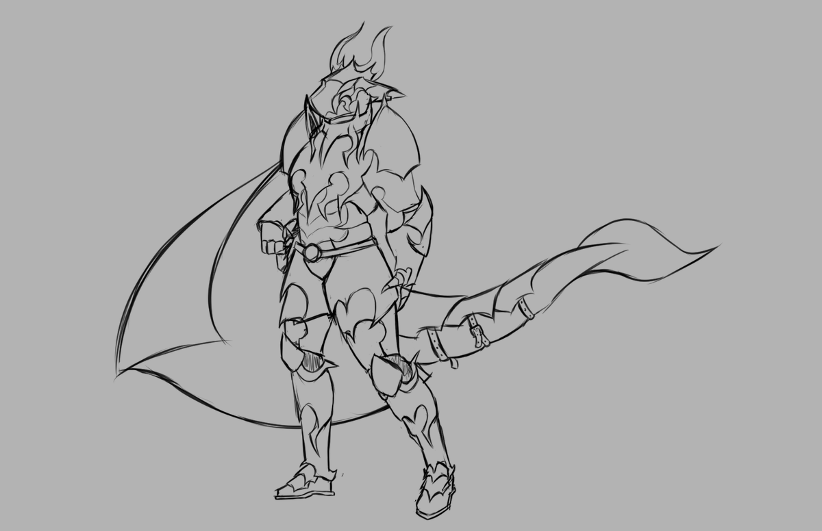 AriesDraw's tweet image. Drew up a concept for another fantasy class #furry #furryart