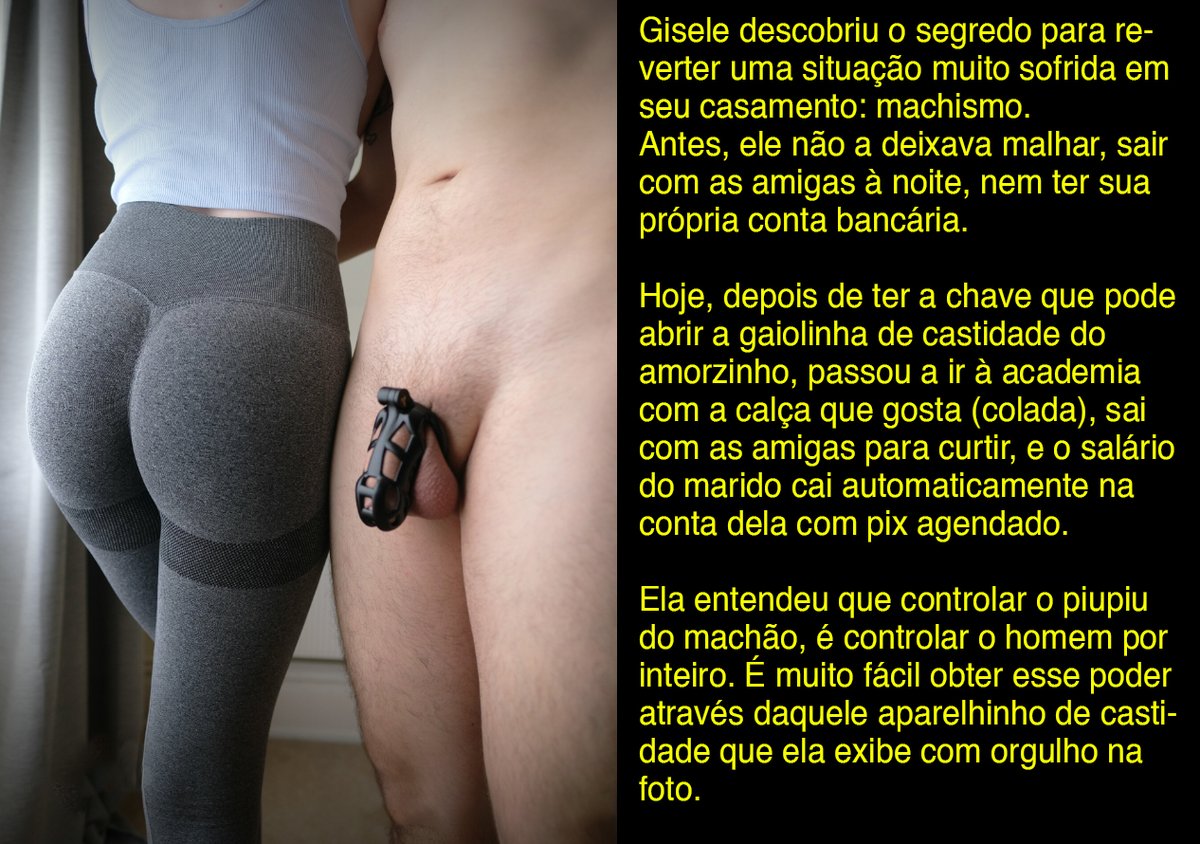 Quer saber mais sobre castidade masculina e da fantasia de corno manso? Acessa o meus blogs! …idademasculinacontrolada.blogspot.com e cmcuckold.blogspot.com
